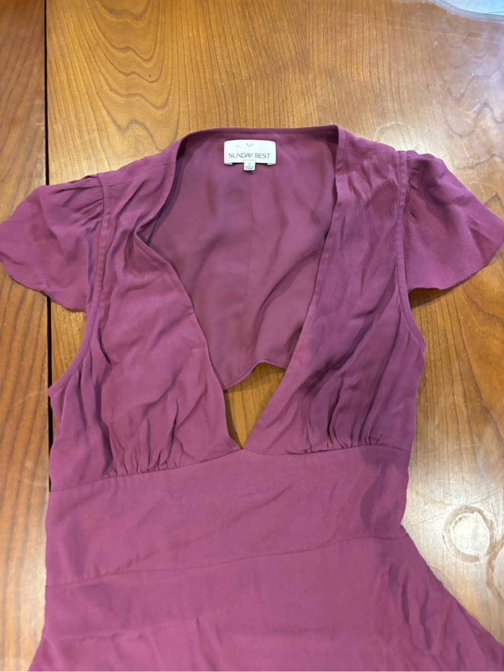 Sunday Best Dusty Rose V-Neck Short Sleeve Tunic